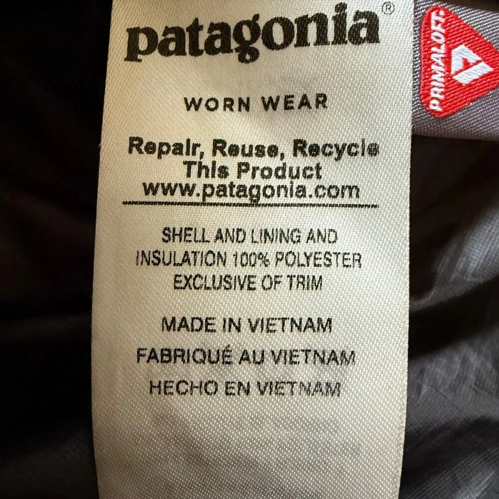 Patagonia Size S Black Nano Lightweight Insulated Quilted Full-Zip Puffer Vest - Picture 8 of 12